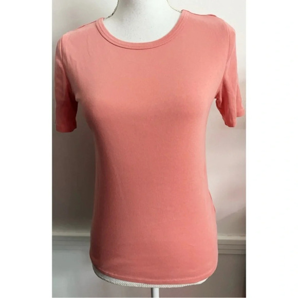 J. Crew • Slim Perfect Tee Shirt Coral - Picture 1 of 5